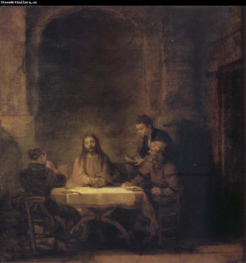 Rembrandt van rijn Christ in Emmaus